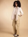 H&M Women Linen Blend Cargo Trousers