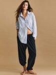 H&M Women Linen-Blend Joggers