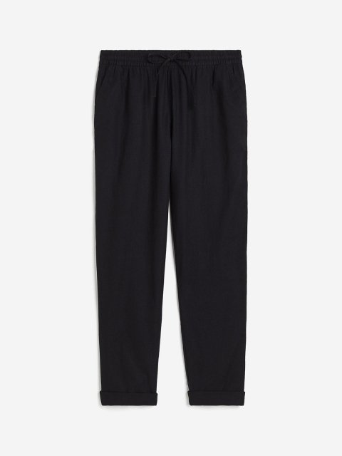 H&M Women Linen-Blend Joggers