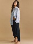H&M Women Linen-Blend Joggers