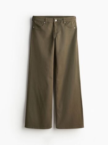 H&M Women Low-Waisted Twill Trousers
