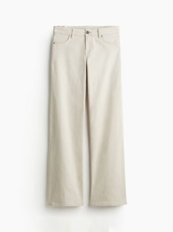 H&M Women Low-Waisted Twill Trousers