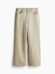 H&M Women Mid-Rise Straight Twill Trousers