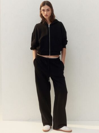 H&M Women Mid-Rise Sweatpants Trousers