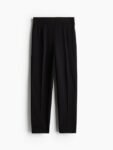 H&M Women Mid-Rise Tapered Jersey Trousers