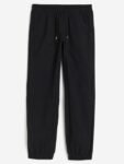 H&M Women Pure Cotton Low-Waisted Pull-On Trousers