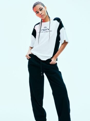 H&M Women Pure Cotton Low-Waisted Pull-On Trousers