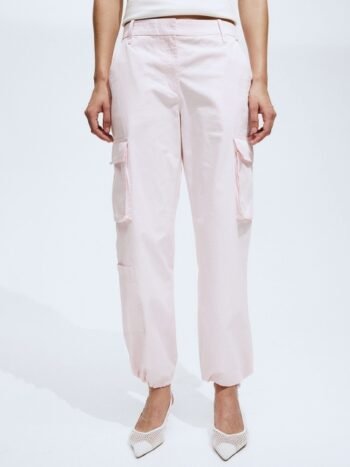 H&M Women Pure Cotton Twill Cargo Trousers