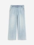 H&M Women Pure Cotton Wide Denim Joggers