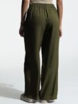 H&M Women Solid Straight Fit Trouser