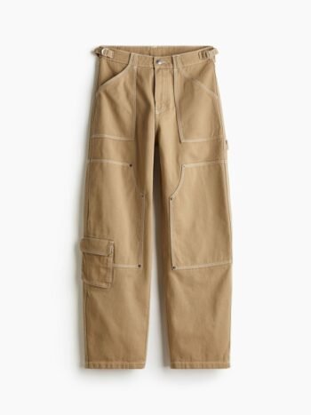 H&M Women Twill Pure Cotton Trousers