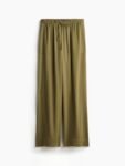 H&M Women Viscose Mid-Rise Loose Fit Drawstring Trousers