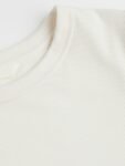 H&M Women White Ribbed Modal-Blend Top