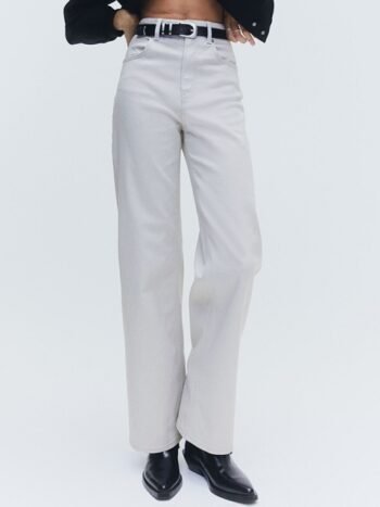 H&M Women Wide Twill Trousers