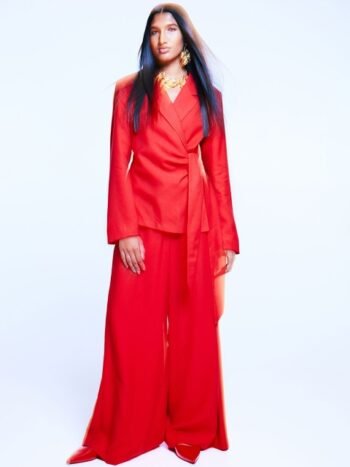 H&M Women Wide Twill Trousers