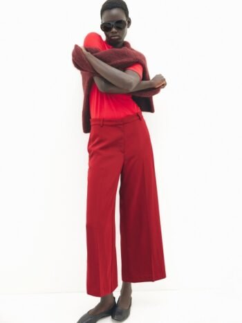 H&M Women Wide Twill Trousers