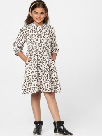 KIDS ONLY Girls Animal Printed A-Line Dress
