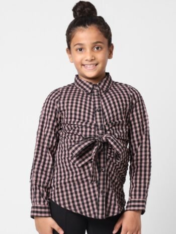 KIDS ONLY Girls Black Printed Casual Shirt