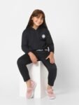 KIDS ONLY Girls Black Solid Hooded Sweatshirt