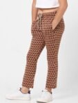 KIDS ONLY Girls Brown Printed Track Pants