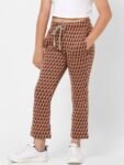 KIDS ONLY Girls Brown Printed Track Pants