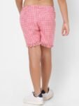KIDS ONLY Girls Checked Cotton Regular Fit Shorts