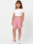 KIDS ONLY Girls Checked Cotton Regular Fit Shorts