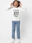 KIDS ONLY Girls Cotton Pull Over Printed Typography Sweatshirt
