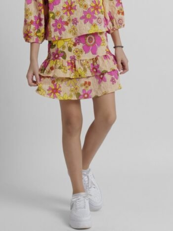KIDS ONLY Girls Floral-Printed A-Line Skirt
