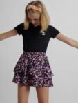 KIDS ONLY Girls Floral Printed Above Knee-Length Flared Skirt