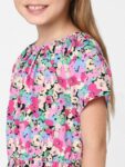 KIDS ONLY Girls Floral Printed Fit & Flare Midi Dress