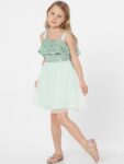 KIDS ONLY Girls Green Embellished Dress