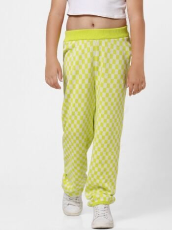 KIDS ONLY Girls Green Printed Cotton Joggers