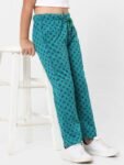 KIDS ONLY Girls Green Printed Track Pants