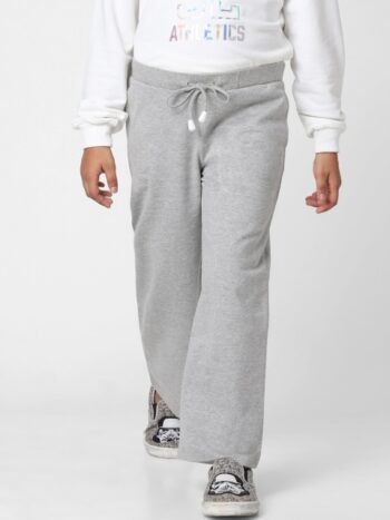 KIDS ONLY Girls Grey Cotton Flared Trousers