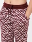 KIDS ONLY Girls Maroon Printed Track Pants
