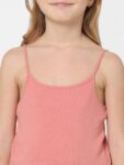 KIDS ONLY Girls Peach Solid Tank Crop Top