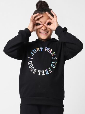 KIDS ONLY Girls Pull Over Printed Hooded Sweatshirt