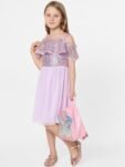 KIDS ONLY Girls Purple Embellished Midi Dress