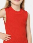 KIDS ONLY Girls Red Solid Knitted Top