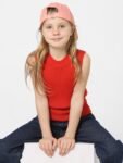 KIDS ONLY Girls Red Solid Knitted Top