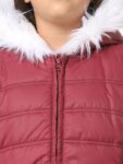 KIDS ONLY Girls Red Solid Puffer Jacket