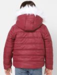 KIDS ONLY Girls Red Solid Puffer Jacket