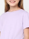 KIDS ONLY Girls Round Neck Cotton T-Shirt