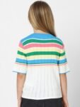 KIDS ONLY Girls Round Neck Striped Top
