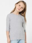 KIDS ONLY Girls Self Design Ribbed Pullover Sweater
