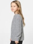 KIDS ONLY Girls Self Design Ribbed Pullover Sweater