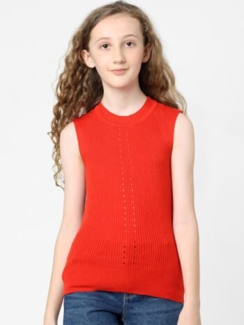 KIDS ONLY Girls Sleeveless Ribbed Cotton Top