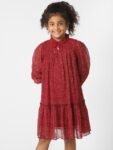 KIDS ONLY Girls Tie-Up Neck Drop-Waist Dress