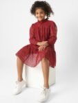 KIDS ONLY Girls Tie-Up Neck Drop-Waist Dress